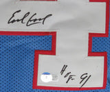 Earl Campbell HOF Autographed Oilers Custom Football Jersey Beckett 204294