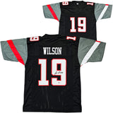TEXAS TECH TYREE WILSON AUTOGRAPHED SIGNED BLACK JERSEY BECKETT WITNESS 215903