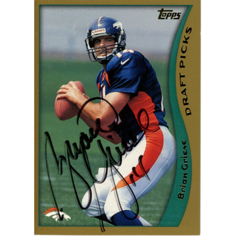 Brian Griese Autographed/Signed 1998 Topps #346 Trading Card Beckett 59198