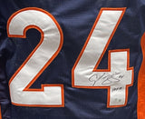 Champ Bailey Autographed/Signed Pro Style Jersey Navy Beckett 40930