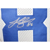 Luke Schoonmaker Autographed/Signed Pro Style White Jersey Beckett 42735