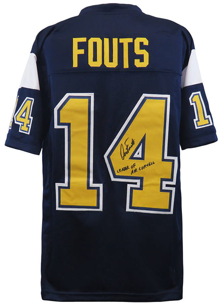 Dan Fouts Signed Dark Navy T/B Custom Football Jersey wAir Coryell - (SS COA)