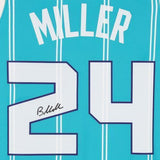 Framed Brandon Miller Charlotte Hornets Autographed Teal Nike Swingman Jersey