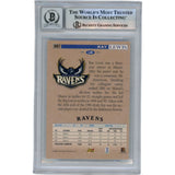 Ray Lewis Autographed 1996 Scoreboard #BR7 Slabbed Trading Card Beckett 50030