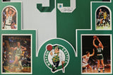 FRAMED BOSTON CELTICS LARRY BIRD AUTOGRAPHED SIGNED JERSEY LARRY BIRD HOLO