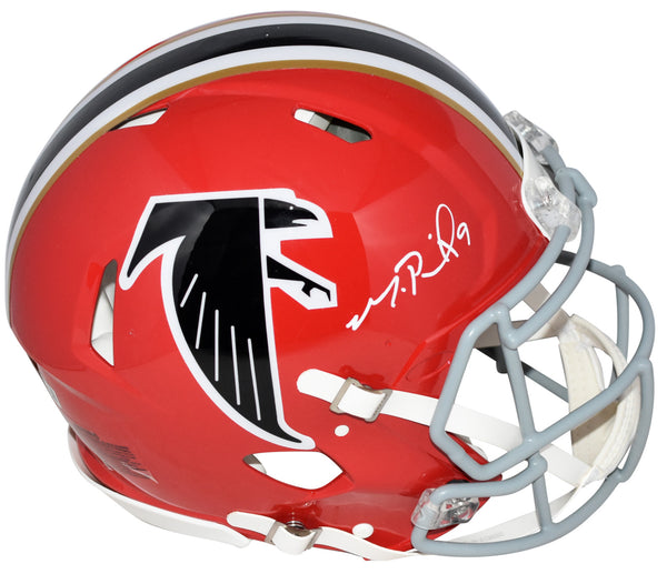 MICHAEL PENIX JR SIGNED ATLANTA FALCONS RED AUTHENTIC SPEED HELMET BECKETT