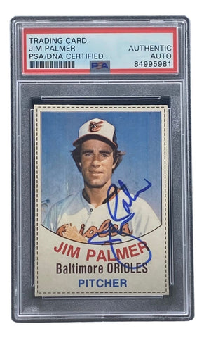 Jim Palmer Signed Baltimore Orioles 1977 Hostess #1 Trading Card PSA/DNA