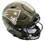 Tom Brady, Rob Gronkowski, Vinatieri Signed Patriots SpeedFlex STS NFL Helmet