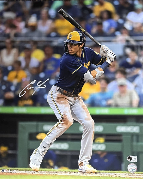 CHRISTIAN YELICH Signed 16X20 Photo #2 AUTO - Milwaukee Brewers - BAS