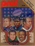 Bart Starr Gale Sayers Gifford Gregg Signed Hall of Fame Magazine JSA 55080