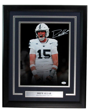 Drew Allar Signed/Autographed 11x14 Photo Penn State Framed JSA 200017