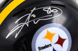 Hines Ward Signed Steelers Speed Mini Helmet - Beckett W Holo *Silver *thin