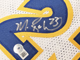 WARRIORS RUN TMC AUTOGRAPHED WHITE JERSEY 3 SIGS MULLIN HARDAWAY BECKETT