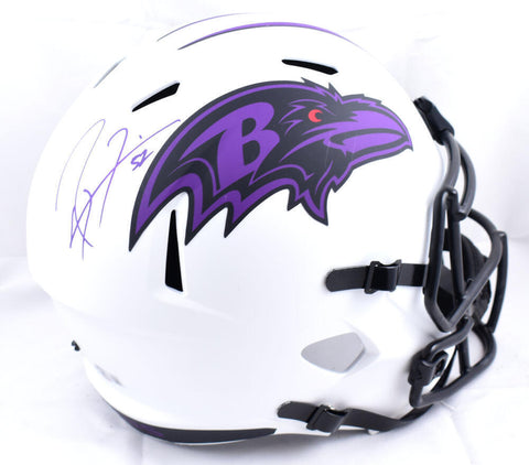 Ray Lewis Autographed Baltimore Ravens F/S Lunar Speed Helmet-Beckett W Hologram