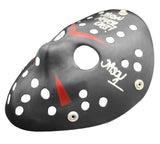 Ari Lehman Signed Friday the 13th Black Costume Mask with Jason Never Dies Insc