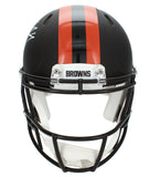 Jerry Jeudy Autographed Browns 'Alpha Dog' Speed Authentic Helmet Beckett