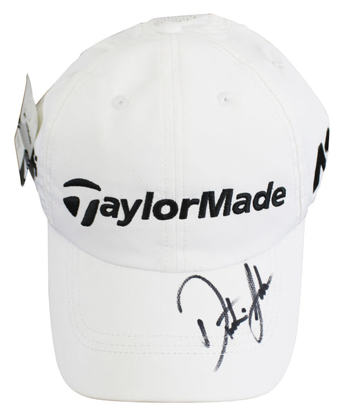 Dustin Johnson Authentic Signed White TaylorMade Hat Autographed BAS #B43622