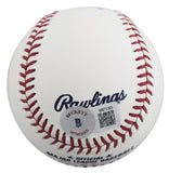 Rangers Evan Carter "MLB Debut 9-8-23" Authentic Signed OML Baseball BAS Witness