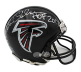 Morten Andersen Signed Atlanta Falcons Throwback NFL Mini Helmet with "HOF 2017"