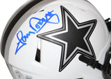 Tony Dorsett Autographed Dallas Cowboys Lunar Mini Helmet Beckett 36228