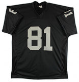 Tim Brown Signed Oakland Raiders Jersey (Beckett) Ex-Irish All Pro Wide Receiver
