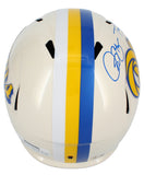 Isaac Bruce & Torry Holt Dual Autographed Rams RETRO Full Size Helmet Beckett