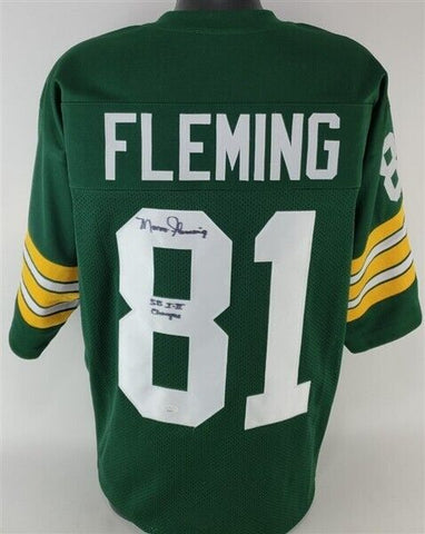 Marv Fleming "SB I & II Champs" Signed Green Bay Packers Jersey (JSA COA) T.E.