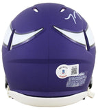 T. J. Hockenson Signed Minnesota Vikings Mini Helmet (Beckett) Iowa Tight End