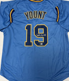ROBIN YOUNT - Milwaukee Brewers - Signed Custom Powder Blue Jersey AUTO - BAS