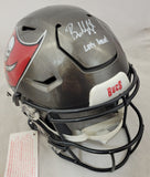 BAKER MAYFIELD SIGNED BUCCANEERS F/S SPEEDFLEX HELMET W/ INS BECKETT QR