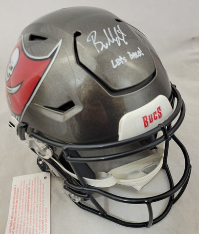 BAKER MAYFIELD SIGNED BUCCANEERS F/S SPEEDFLEX HELMET W/ INS BECKETT QR