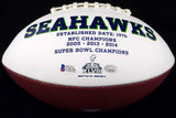 CORTEZ KENNEDY AUTOGRAPHED SIGNED WHITE LOGO FOOTBALL SEAHAWKS BECKETT 110683
