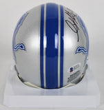 Golden Tate Signed Lions Mini-Helmet (Beckett COA) Super Bowl Champion (XLVIII)