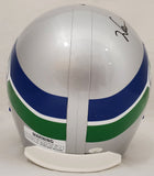 WARREN MOON AUTOGRAPHED SEAHAWKS FULL SIZE GRAY THROWBACK HELMET HOF MCS 187028