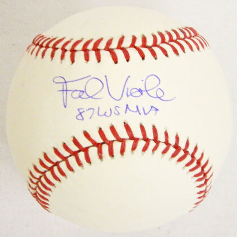 Twins FRANK VIOLA Signed Rawlings Official MLB Baseball w/87 WS MVP - SCHWARTZ