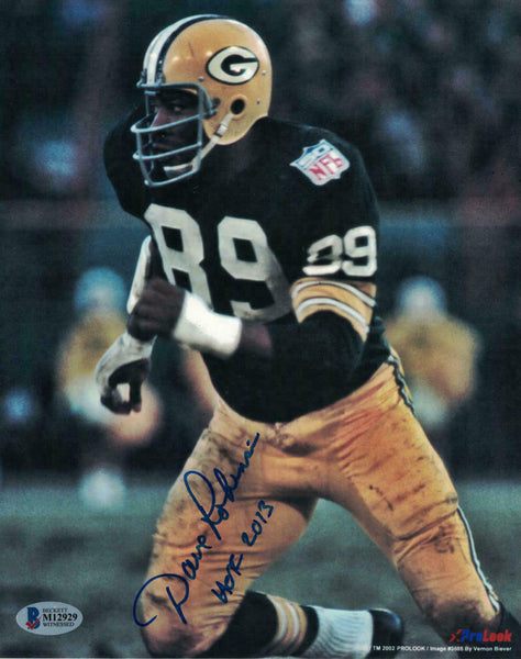Dave Robinson Autographed/Signed Green Bay Packers 8x10 Photo BAS 23855 PF