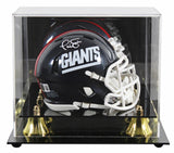 Giants Phil Simms Signed 1981-99 TB Speed Mini Helmet W/ Case BAS Witnessed