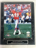 Dennis Smith Autographed Denver Broncos 8x10 Photo -- with Plaque | JSA COA