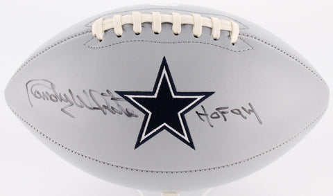 Randy White Signed Cowboys Logo Football Inscribed "HOF 94" (JSA COA)