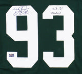 Gilbert Brown Signed Green Bay Custom Green Jersey with "SB XXXI Champs" Inscr.