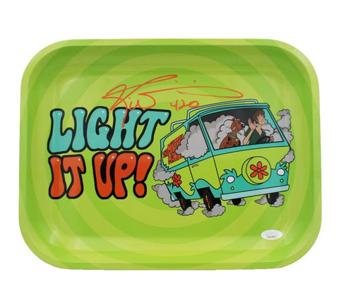 Ricky Williams Signed Scooby Doo Rolling Tray with "420" Inscription