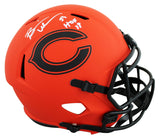 Bears Brian Urlacher "HOF 18" Signed Rave F/S Speed Rep Helmet W/ Case BAS Wit