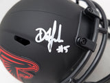 DRAKE LONDON AUTOGRAPHED FALCONS ECLIPSE BLACK SPEED MINI HELMET BECKETT 206128
