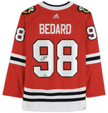 Connor Bedard Autographed Blackhawks Authentic Adidas Red Jersey Fanatics