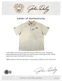 John Daly Authentic Signed Match Worn White Loudmouth Polo Shirt BAS #BK84742
