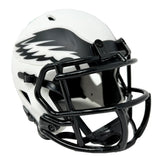 Jalen Hurts Philadelphia Eagles Signed Green Ink Riddell Lunar Mini Helmet PSA