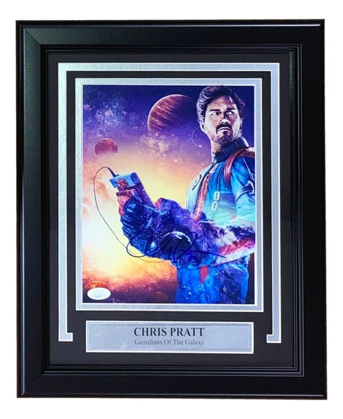 Chris Pratt Signed Framed 8x10 Guardians Of The Galaxy Photo JSA