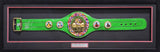 MIKE TYSON AUTOGRAPHED FRAMED WBC WORLD CHAMPIONSHIP GREEN BELT BECKETT 224816