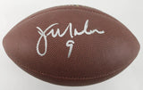 Jim McMahon Signed Chicago Bears Wilson NFL Football (Schwartz) Super Bowl XX QB