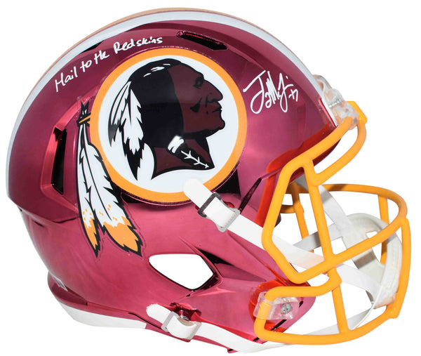 auntie sweat autographed redskins football helmet TERRY McLAURIN SIGNED WASHINGTON REDSKINS CHROME FULL SIZE HELMET W/ H – Super Sports Center